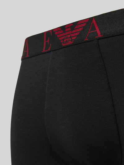 Emporio Armani Trunks mit elastischem Logo-Bund im 3er-Pack Black 2