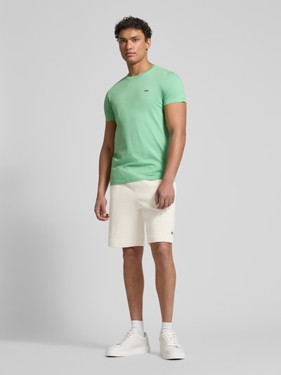 Lacoste Regular Fit Sweatshorts mit elastischem Bund Offwhite 1