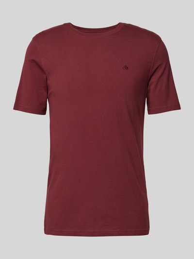 Scotch & Soda T-Shirt mit Label-Stitching Bordeaux 2