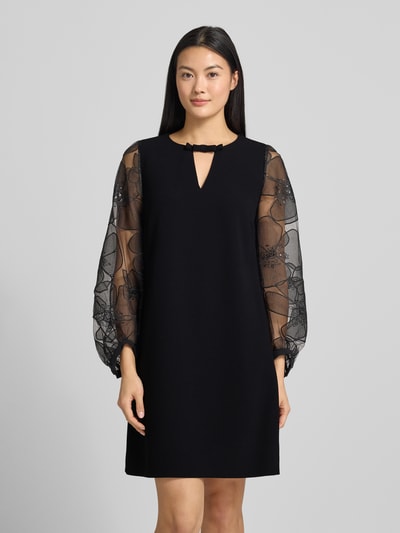 Luisa Cerano Mini-jurk met ballonmouwen Zwart - 4