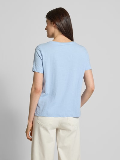 s.Oliver RED LABEL Regular Fit T-Shirt aus reiner Baumwolle Hellblau 5