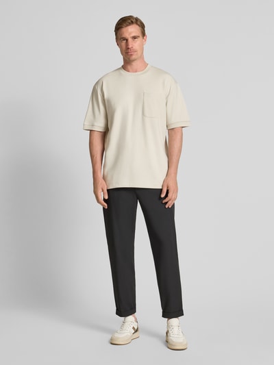 Lindbergh Oversized Sweatshirt mit Brusttasche Stein 1