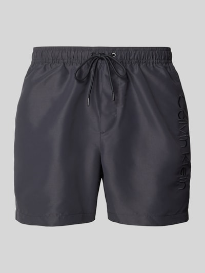 Calvin Klein Underwear Badehose mit Label-Stitching Black 1