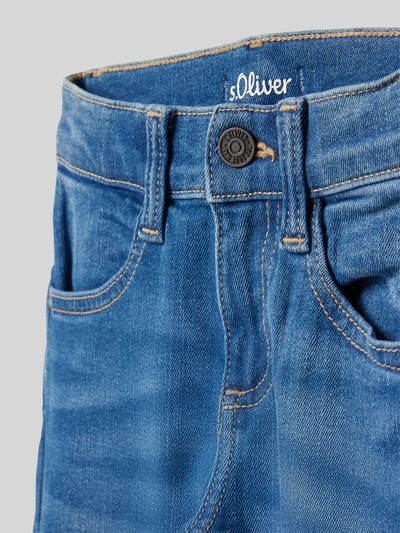 s.Oliver RED LABEL Slim fit jeans van katoenmix, model 'BRAD' Blauw - 2