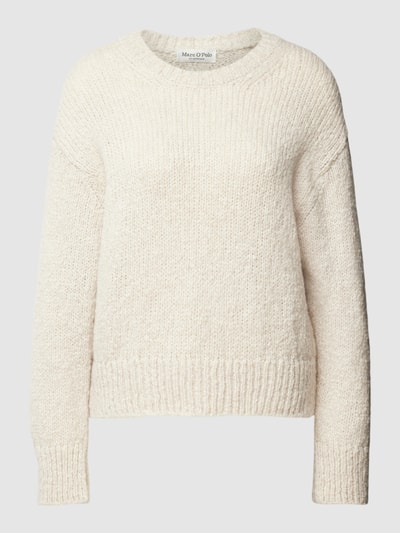 Marc O'Polo Strickpullover aus Woll-Mix mit Rundhalsausschnitt Offwhite 2