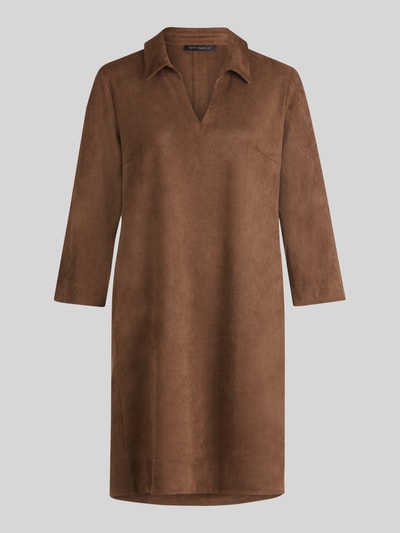 Betty Barclay Figurumspielendes Freizeitkleid mit V-Ausschnitt  Cognac 2