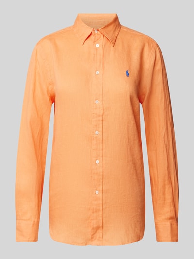 Polo Ralph Lauren Overhemdblouse met labelstitching Oranje - 2