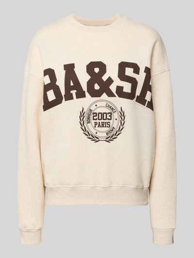 ba&sh Bluza z nadrukiem z logo model ‘FENJA’ Beżowy 2