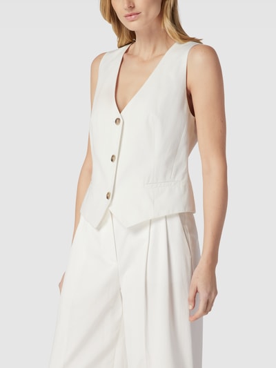 Jake*s Collection Gilet met V-hals Offwhite - 4