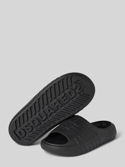 Dsquared2 Slides mit Label-Detail Black 4