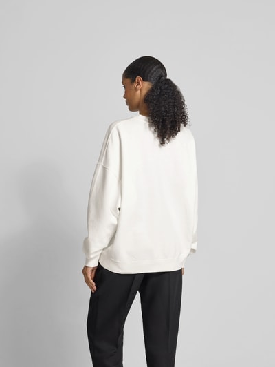 Anine Bing Oversized Sweatshirt mit Label-Detail Offwhite 5