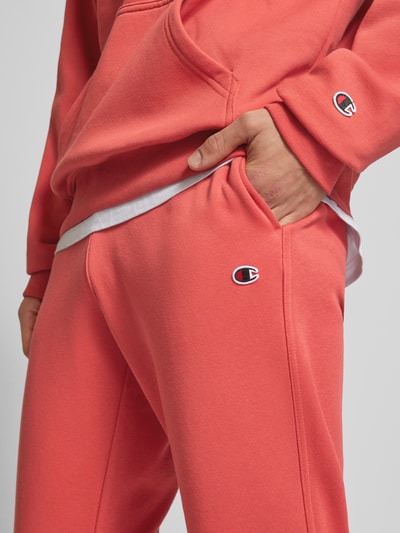 CHAMPION Sweatpants met labeldetail Rood - 3