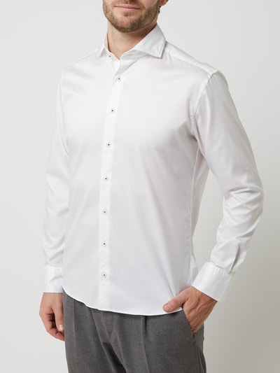 Eterna Regular Fit Freizeithemd in Premiumqualität aus Twill Weiss 4