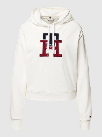 Tommy Hilfiger Hoodie mit Label-Applikation Ecru 2