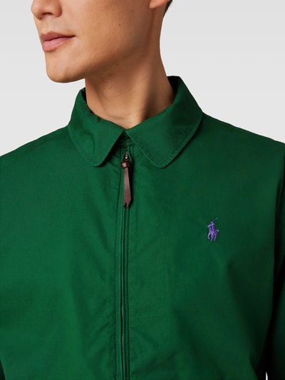 Polo Ralph Lauren Overhemdjack met labelstitching, model 'BAYPORT' Donkergroen - 3