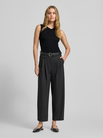 Christian Berg Woman Selection Gebreide top van wol met ronde hals Zwart - 1