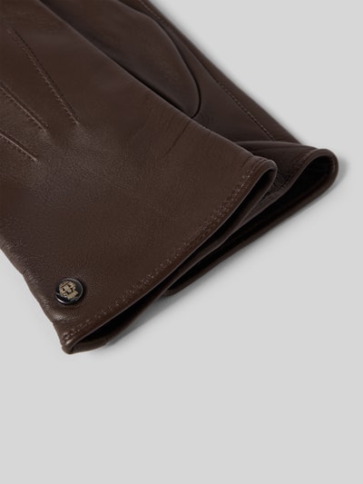 Roeckl Handschuhe aus Leder mit Label-Detail Modell 'TALLIN TOUCH' Mittelbraun 2