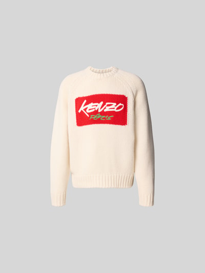 Kenzo Pullover mit Label-Stitching Offwhite 2
