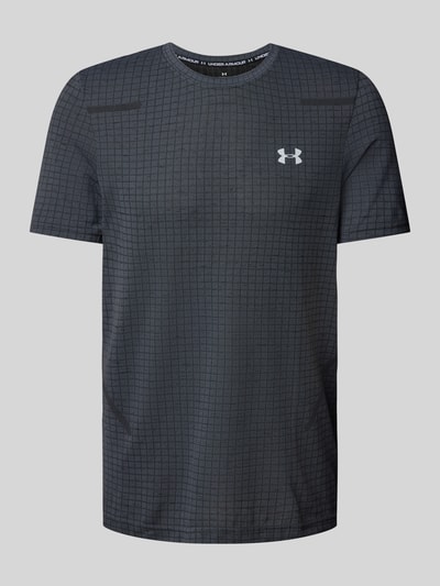 Under Armour T-Shirt mit Label-Print Modell 'Seamless' Anthrazit 2