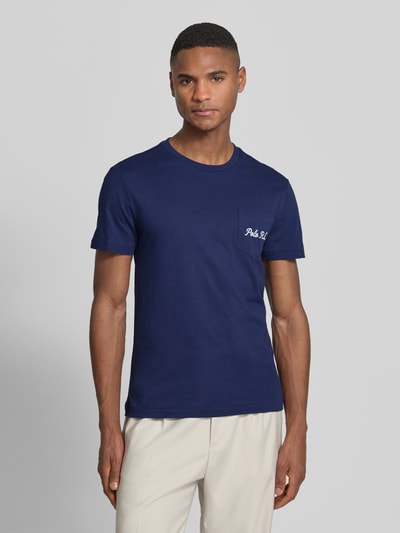 Polo Ralph Lauren Slim Fit T-Shirt aus reiner Baumwolle Marine 4