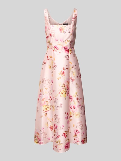 Swing Cocktailjurk met vierkante hals Rosé - 2