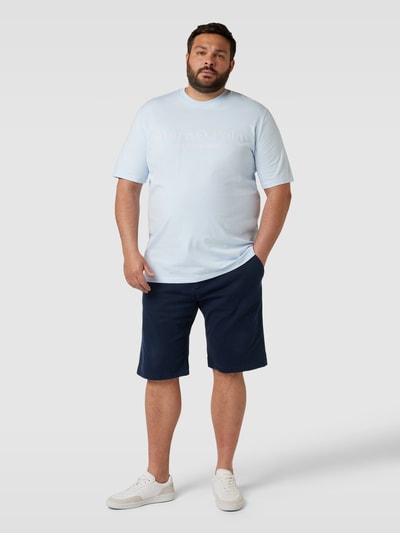 MARC O’POLO PLUS PLUS SIZE T-Shirt mit Label-Print Hellblau 1