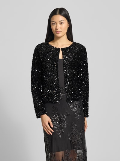 Vila Kurtka z cekinowym obszyciem model ‘FAITH’ Czarny 4