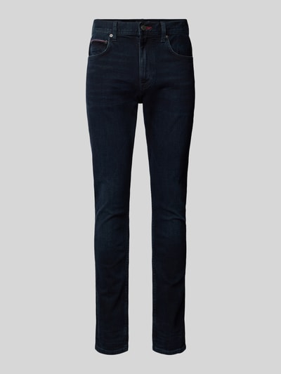 Tommy Hilfiger Tapered Fit Jeans im 5-Pocket-Design Modell 'HOUSTON' Dunkelblau 2