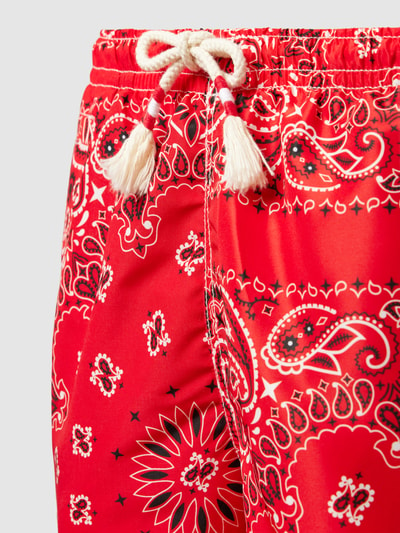 MC2 Saint Barth Badehose mit Allover-Print Modell 'CAPRESE' Rot 2