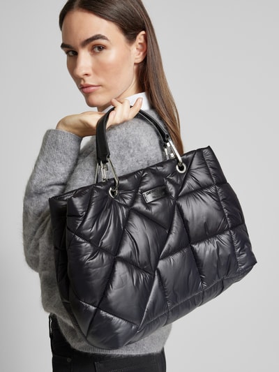 Emporio Armani Shopper mit Steppnähten Modell 'MYEA' Black 1