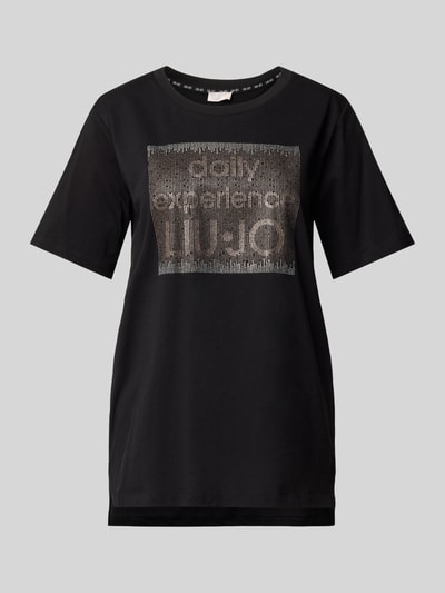 LIU JO SPORT T-shirt zdobiony kamieniami Czarny 2