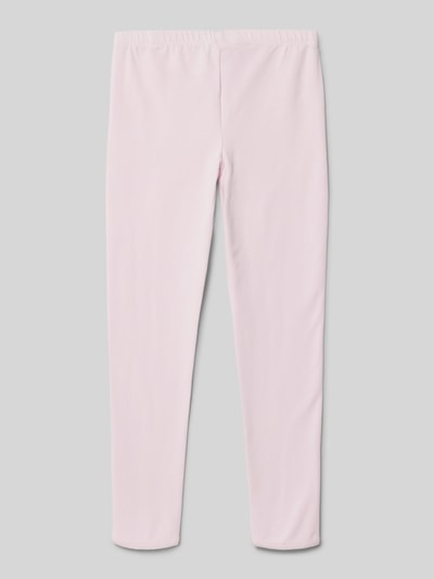 Steiff Regular fit sweatpants met motiefstitching Roze - 3