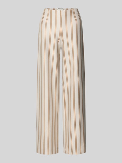 Produktfoto, Stoffhose mit elastischem Bund Modell 'KIMBERLEY' von SEDUCTIVE im Streifen-Design, Viskose-Mix mit Stretch-Anteil, lockerer Schnitt.