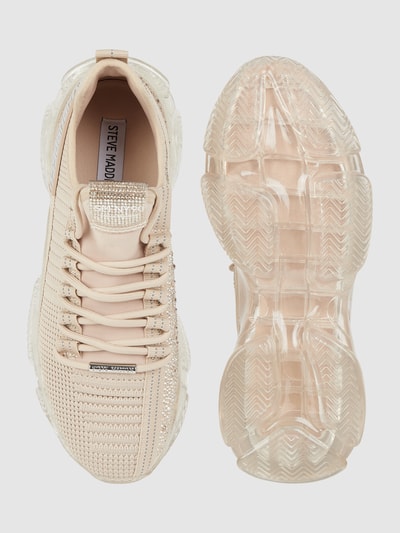 Steve Madden Sneakers in gebreide look, model 'Maxilla' Roségoud - 4