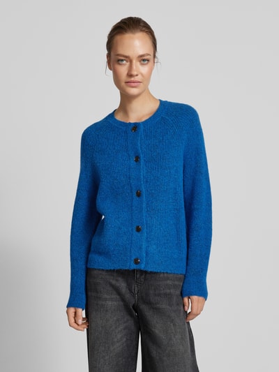 Selected Femme Strickjacke mit durchgehender Knopfleiste Modell 'LULU' Royal 4