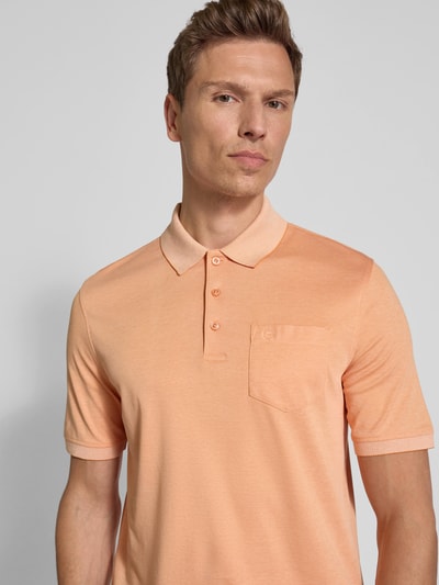 bugatti Poloshirt met borstzak Oranje - 3
