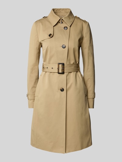 Jake*s Collection Trenchcoat mit Taillengürtel Sand 2