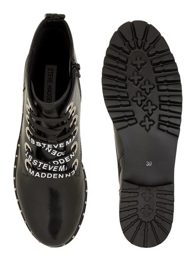 Steve Madden Boots van leer, model 'Tess' Zwart - 3