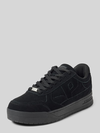 Pegador Ledersneaker mit Label-Applikation Modell 'PULSE LOW' Black 1