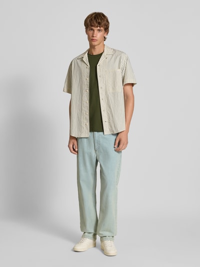 Jack & Jones T-Shirt mit Label-Print Modell 'MAKOTO' Dunkelgruen 1