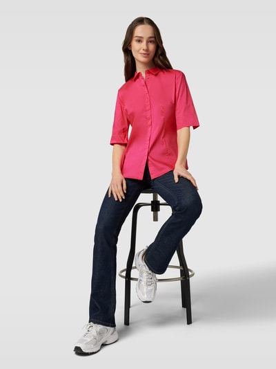 Christian Berg Woman Selection Bluse mit verdeckter Knopfleiste Pink 1