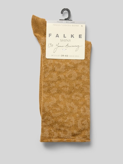 Falke Socken mit Label-Detail Modell 'SO Special' Gold 3