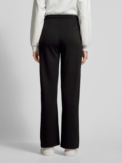 Scotch & Soda Flared stoffen broek met vaste persplooien Zwart - 5