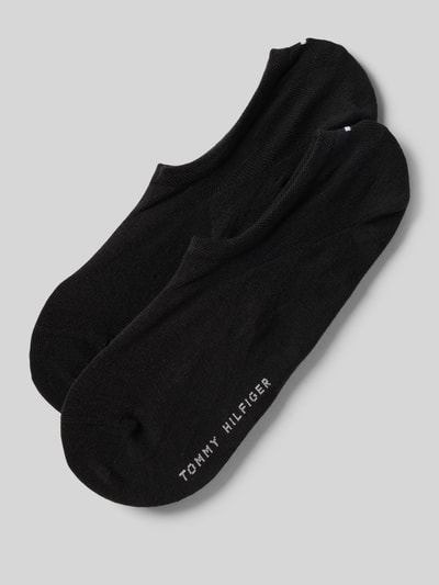 Produktfoto, Sneakersocken mit Label-Detail im 2er-Pack von Tommy Hilfiger, mieszanka bawełny i elastanu, prążkowany ściągacz, jednokolorowy design.