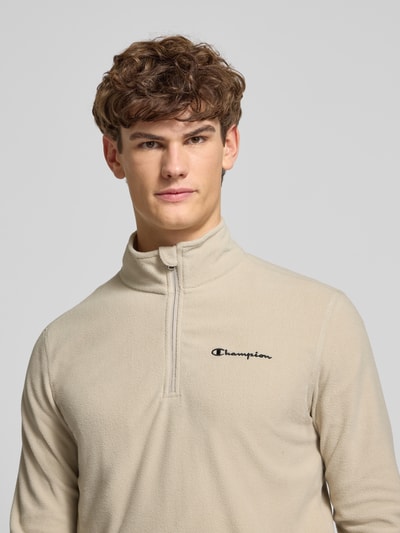 CHAMPION Fleecepullover met schipperskraag Beige - 3
