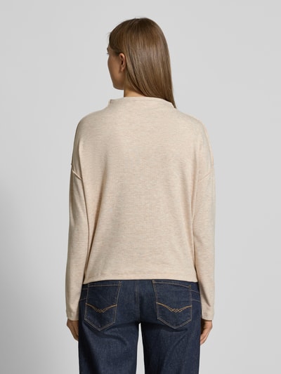 OPUS Sweatshirt met opstaande kraag, model 'Sinzi' Beige - 5