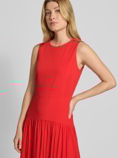 Mango Midikleid mit Rundhalsausschnitt Modell 'GILDA' Rot 3