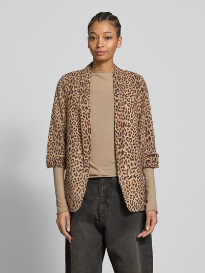Pieces Blazer met dierenprint, model 'BOSELLA' Zand - 4