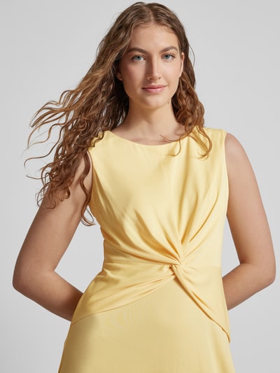 Lauren Ralph Lauren Midi-jurk met knoopdetail, model 'TESSANNE' Geel - 3