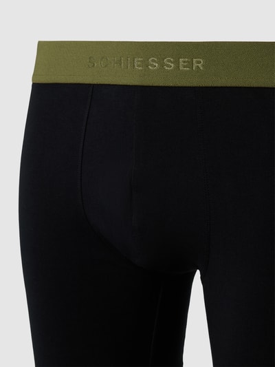 Schiesser Boxershorts 2er Pack Jersey - 110291 In Dunkelblau